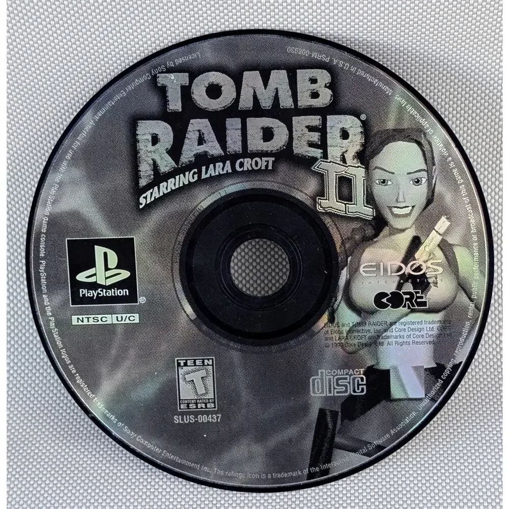 Tomb Raider II 2 Lara Croft (Sony PlayStation 1, PS1) Game Complete